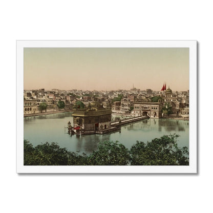 Sri Harmandir Sahib, Amritsar, Punjab, 1890 - Framed Print - ramblingsofasikh