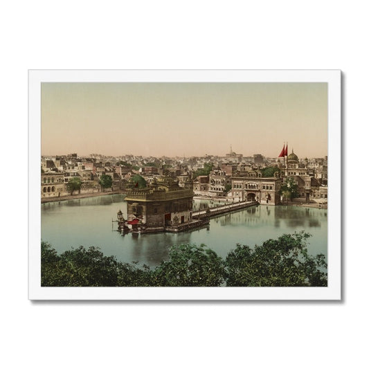 Sri Harmandir Sahib, Amritsar, Punjab, 1890 - Framed Print - ramblingsofasikh