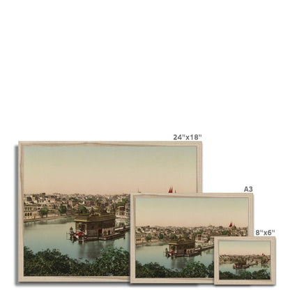 Sri Harmandir Sahib, Amritsar, Punjab, 1890 - Framed Print - ramblingsofasikh
