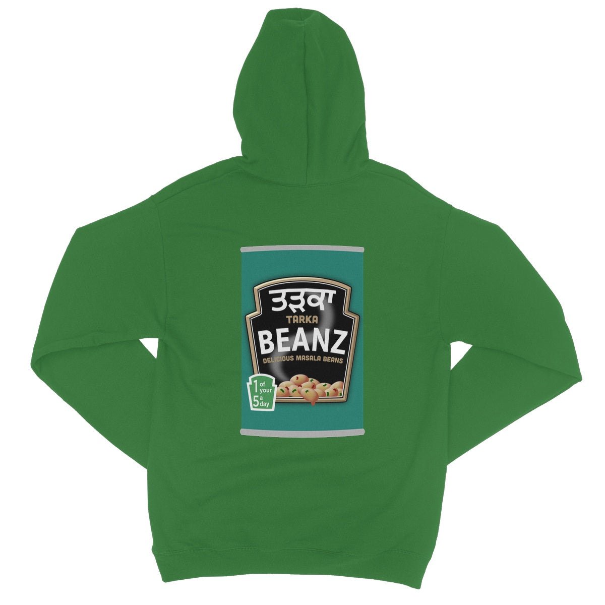 ਤੜਕਾ (Tarka) Beanz [Design on Reverse] College Hoodie - ramblingsofasikh