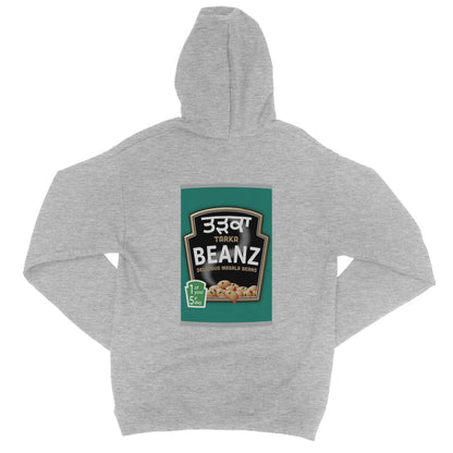 ਤੜਕਾ (Tarka) Beanz [Design on Reverse] College Hoodie - ramblingsofasikh