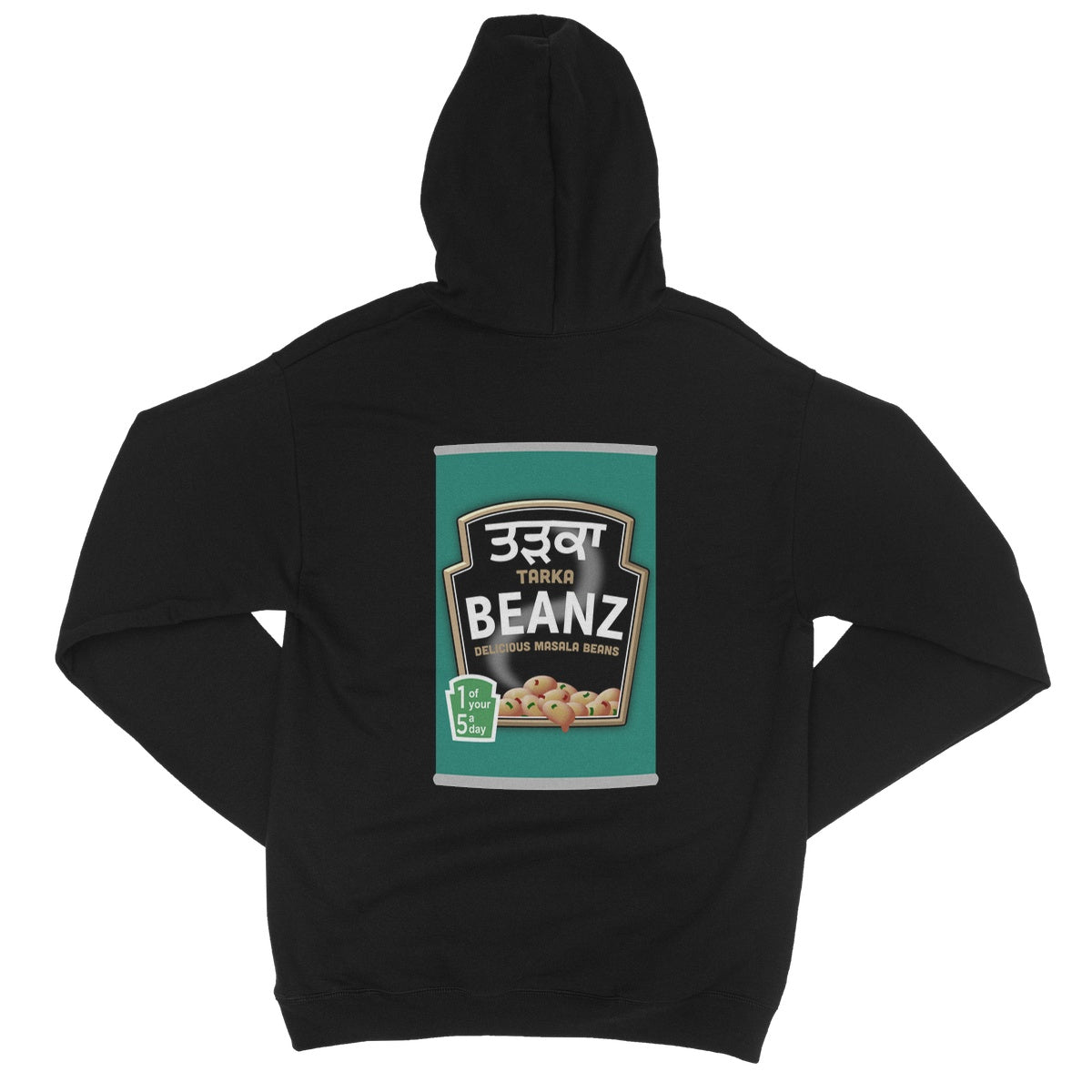 ਤੜਕਾ (Tarka) Beanz [Design on Reverse] College Hoodie - ramblingsofasikh