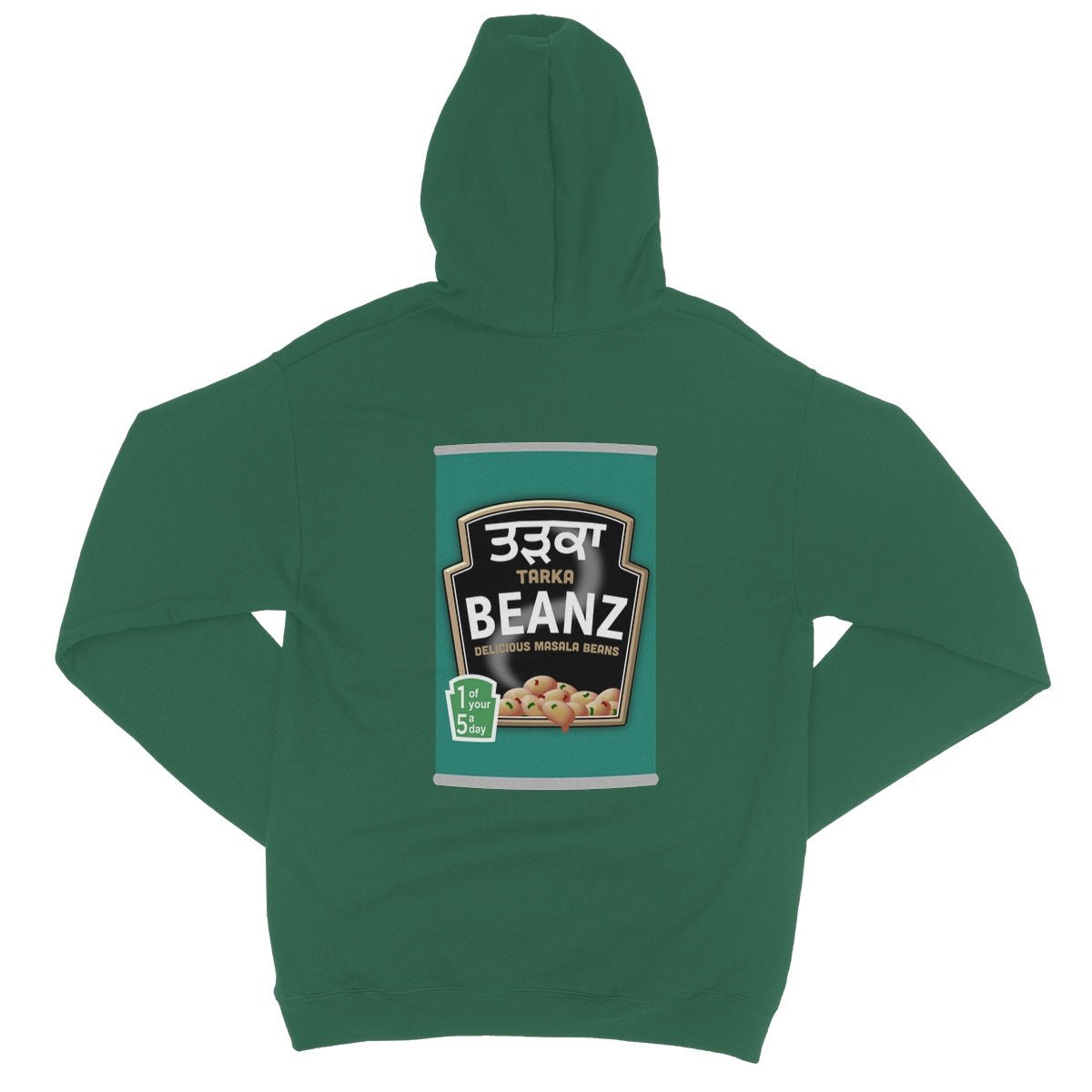 ਤੜਕਾ (Tarka) Beanz [Design on Reverse] College Hoodie - ramblingsofasikh