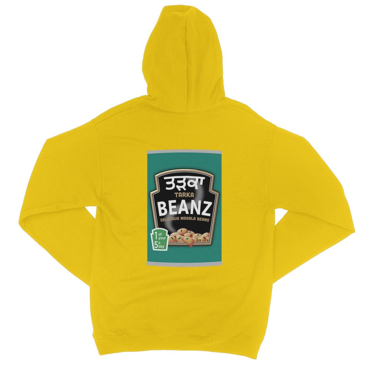 ਤੜਕਾ (Tarka) Beanz [Design on Reverse] College Hoodie - ramblingsofasikh