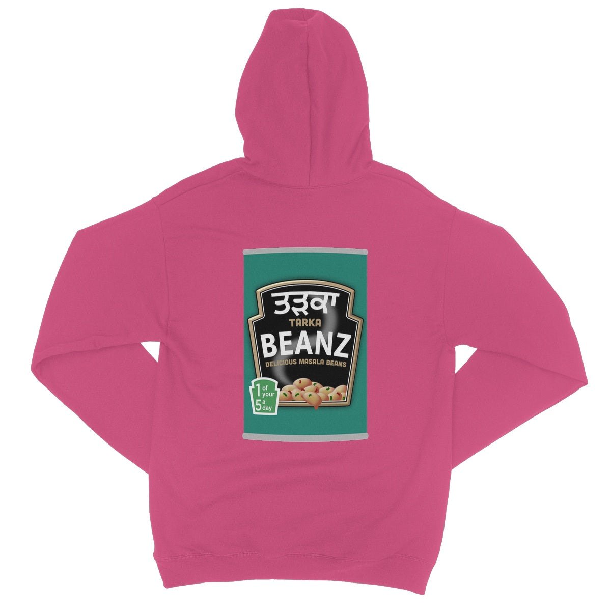 ਤੜਕਾ (Tarka) Beanz [Design on Reverse] College Hoodie - ramblingsofasikh
