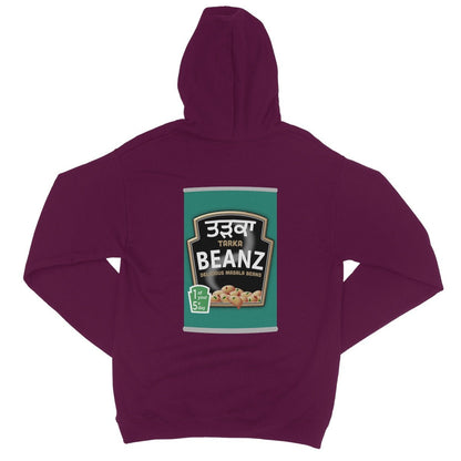 ਤੜਕਾ (Tarka) Beanz [Design on Reverse] College Hoodie - ramblingsofasikh
