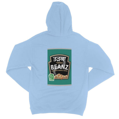 ਤੜਕਾ (Tarka) Beanz [Design on Reverse] College Hoodie - ramblingsofasikh