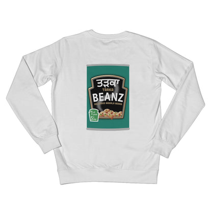 ਤੜਕਾ (Tarka) Beanz [Design on Reverse] Crew Neck Sweatshirt - ramblingsofasikh