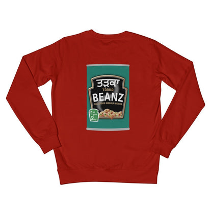 ਤੜਕਾ (Tarka) Beanz [Design on Reverse] Crew Neck Sweatshirt - ramblingsofasikh