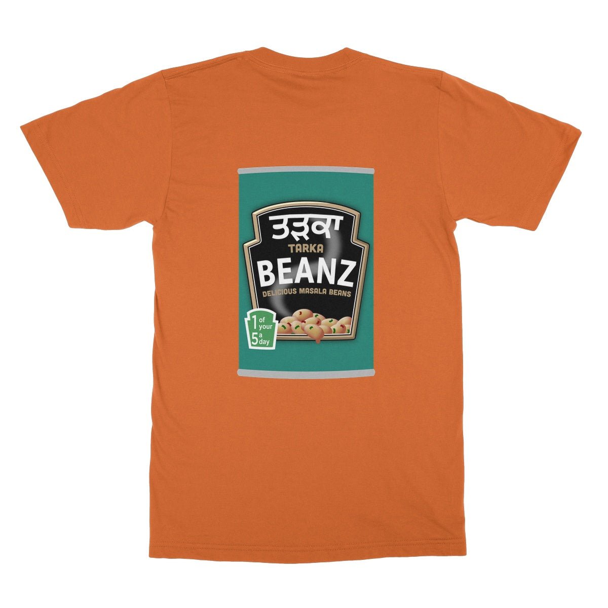 ਤੜਕਾ (Tarka) Beanz [Design on Reverse] Softstyle T-Shirt - ramblingsofasikh