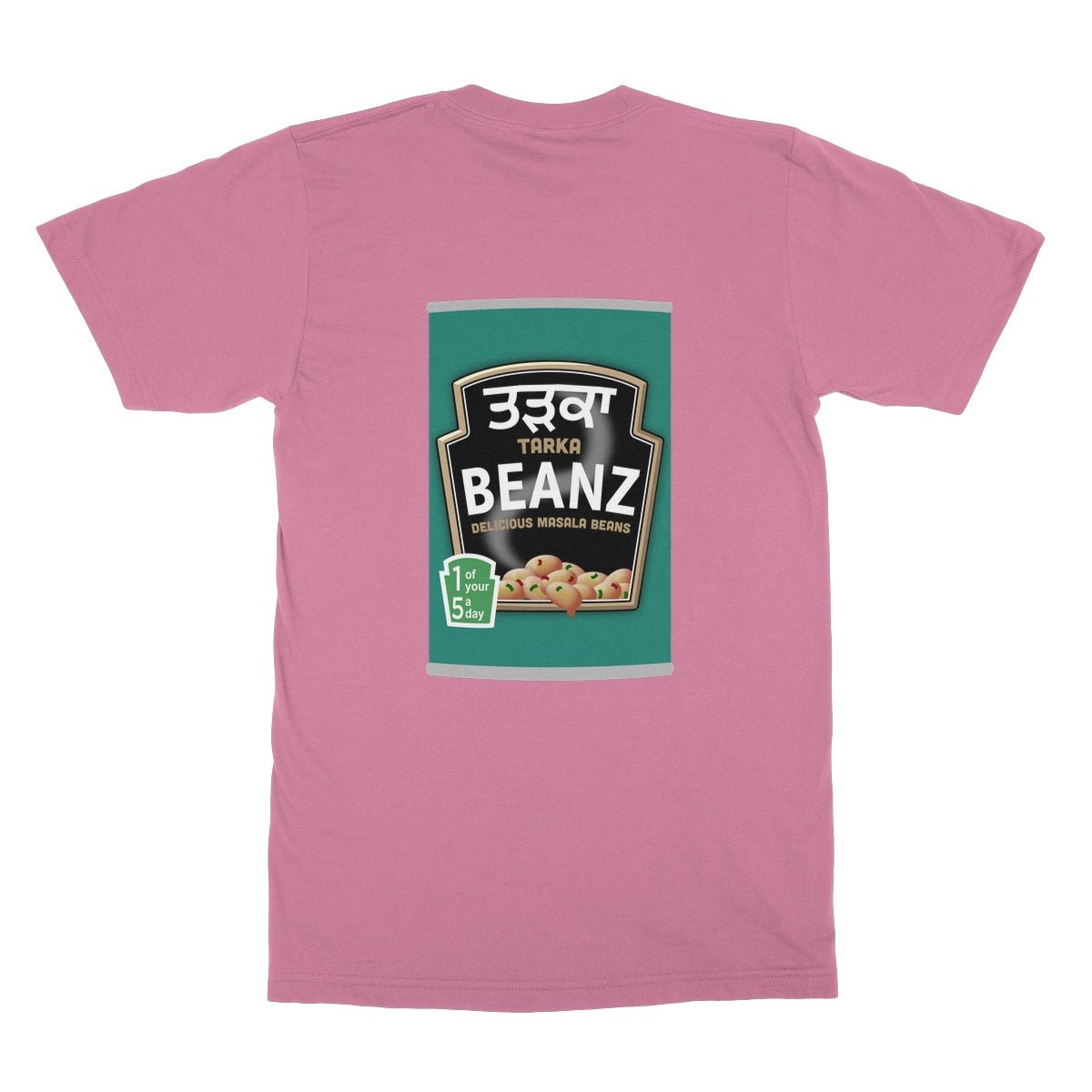 ਤੜਕਾ (Tarka) Beanz [Design on Reverse] Softstyle T-Shirt - ramblingsofasikh