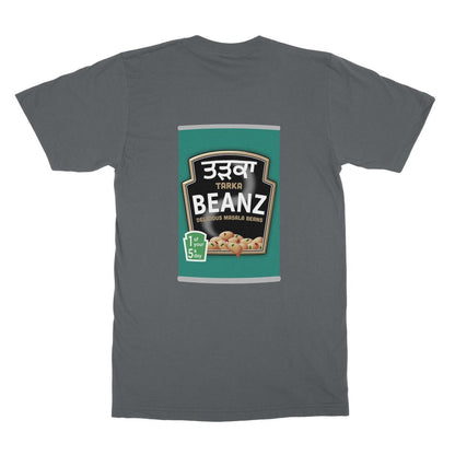 ਤੜਕਾ (Tarka) Beanz [Design on Reverse] Softstyle T-Shirt - ramblingsofasikh