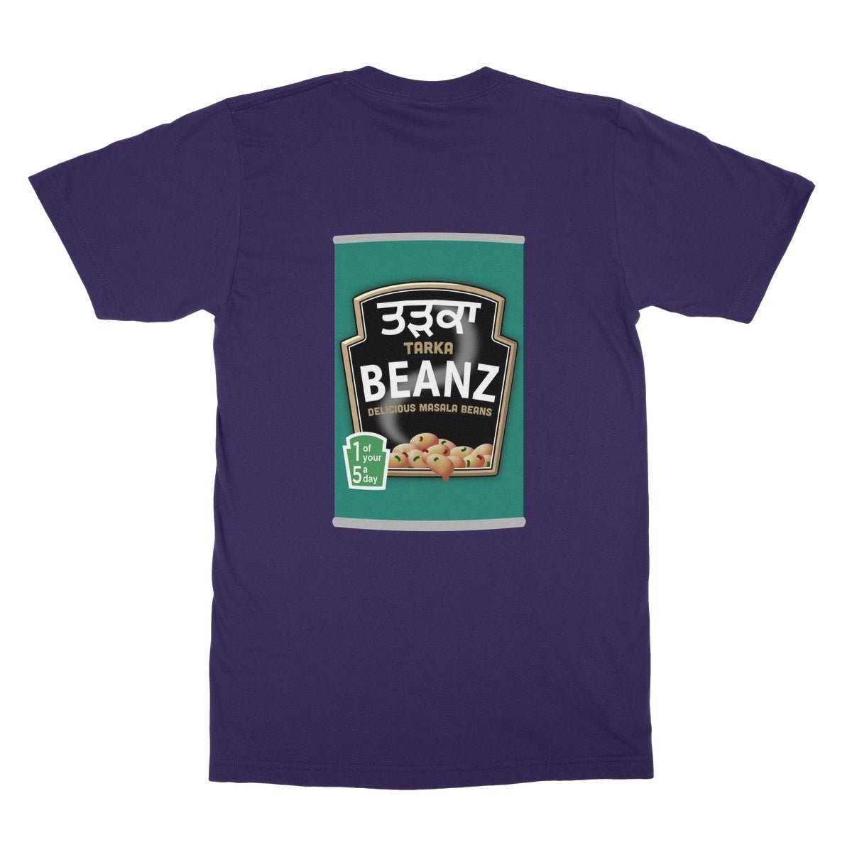 ਤੜਕਾ (Tarka) Beanz [Design on Reverse] Softstyle T-Shirt - ramblingsofasikh