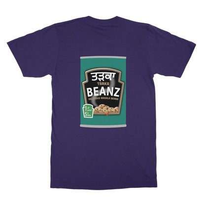 ਤੜਕਾ (Tarka) Beanz [Design on Reverse] Softstyle T-Shirt - ramblingsofasikh