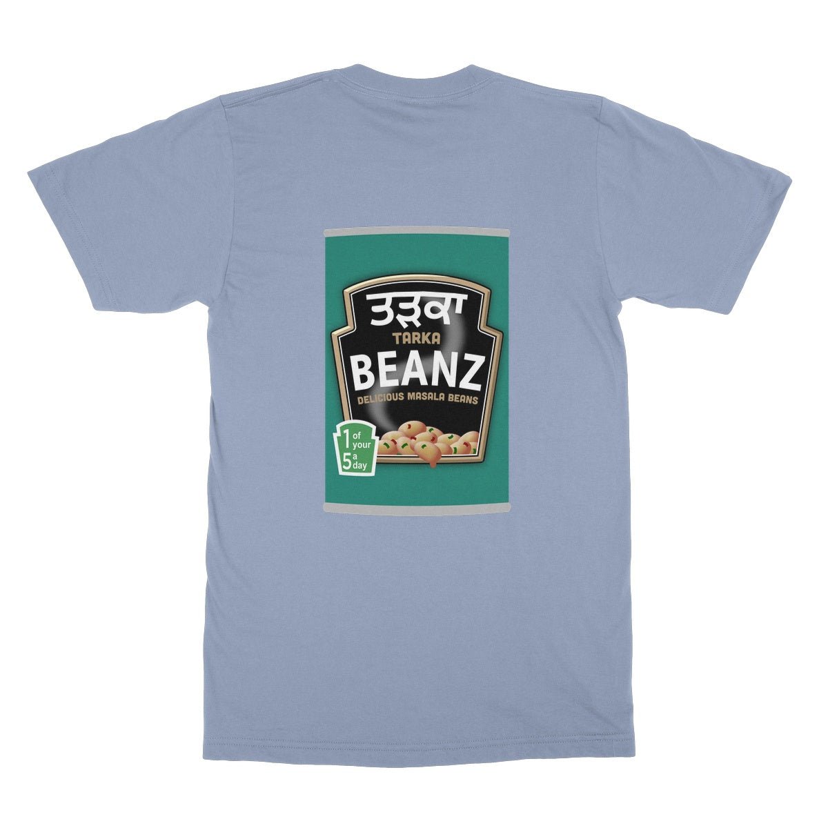 ਤੜਕਾ (Tarka) Beanz [Design on Reverse] Softstyle T-Shirt - ramblingsofasikh