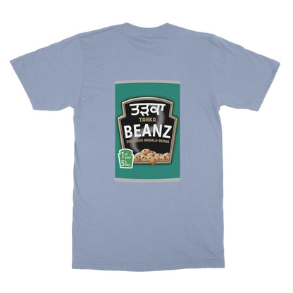 ਤੜਕਾ (Tarka) Beanz [Design on Reverse] Softstyle T-Shirt - ramblingsofasikh