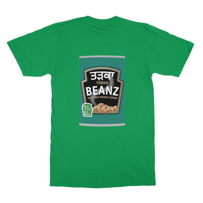 ਤੜਕਾ (Tarka) Beanz [Design on Reverse] Softstyle T-Shirt - ramblingsofasikh
