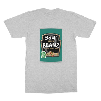 ਤੜਕਾ (Tarka) Beanz [Design on Reverse] Softstyle T-Shirt - ramblingsofasikh