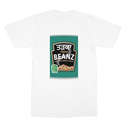 ਤੜਕਾ (Tarka) Beanz [Design on Reverse] Softstyle T-Shirt - ramblingsofasikh