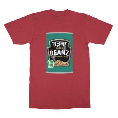 ਤੜਕਾ (Tarka) Beanz [Design on Reverse] Softstyle T-Shirt - ramblingsofasikh