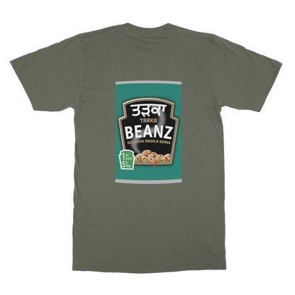 ਤੜਕਾ (Tarka) Beanz [Design on Reverse] Softstyle T-Shirt - ramblingsofasikh
