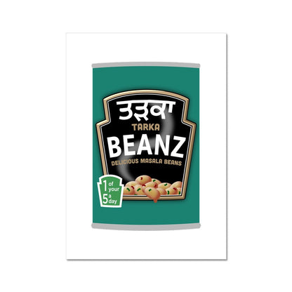 ਤੜਕਾ (Tarka) Beanz Fine Art Print - ramblingsofasikh