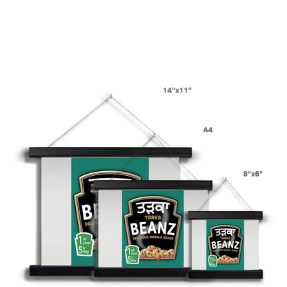 ਤੜਕਾ (Tarka) Beanz Fine Art Print with Hanger - ramblingsofasikh