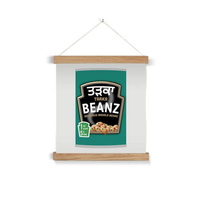 ਤੜਕਾ (Tarka) Beanz Fine Art Print with Hanger - ramblingsofasikh