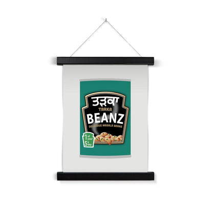 ਤੜਕਾ (Tarka) Beanz Fine Art Print with Hanger - ramblingsofasikh