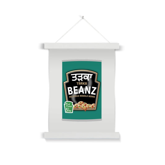 ਤੜਕਾ (Tarka) Beanz Fine Art Print with Hanger - ramblingsofasikh
