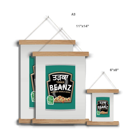 ਤੜਕਾ (Tarka) Beanz Fine Art Print with Hanger - ramblingsofasikh
