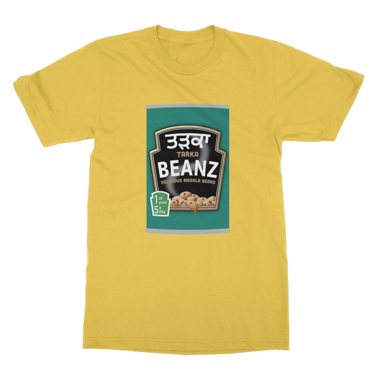 ਤੜਕਾ (Tarka) Beanz Softstyle T-Shirt - ramblingsofasikh