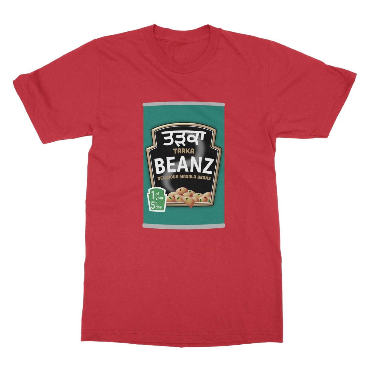 ਤੜਕਾ (Tarka) Beanz Softstyle T-Shirt - ramblingsofasikh