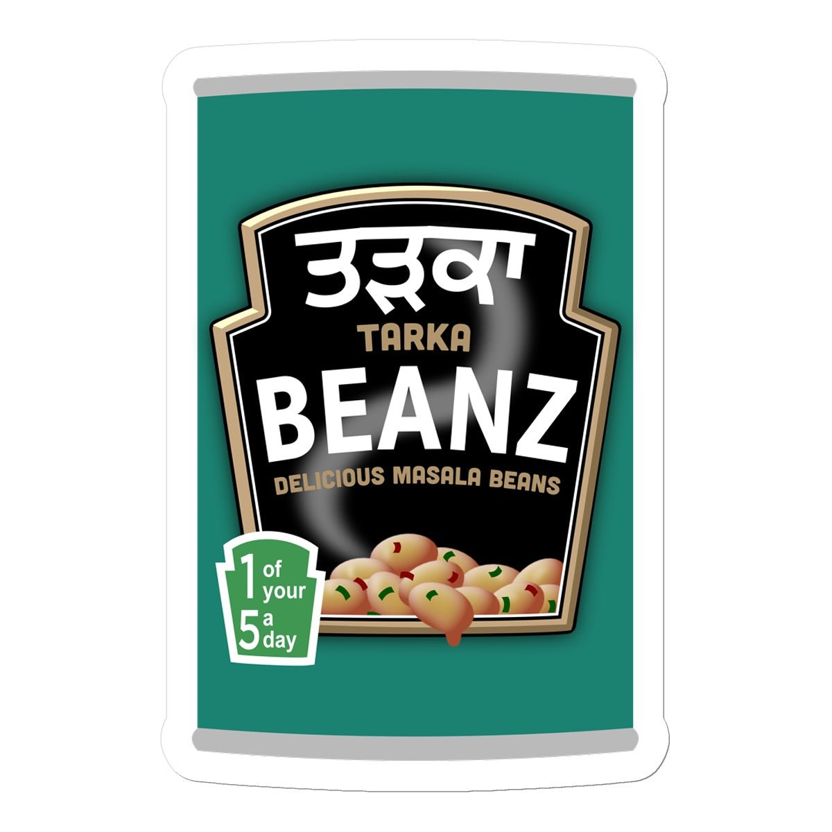 ਤੜਕਾ (Tarka) Beanz Sticker - ramblingsofasikh