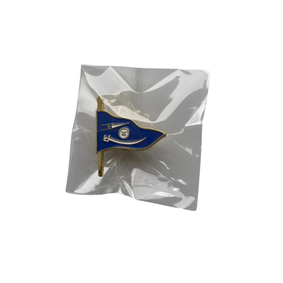 The Khalsa Nihang Nishan Sahib Pin on Enamel Badge - ramblingsofasikh