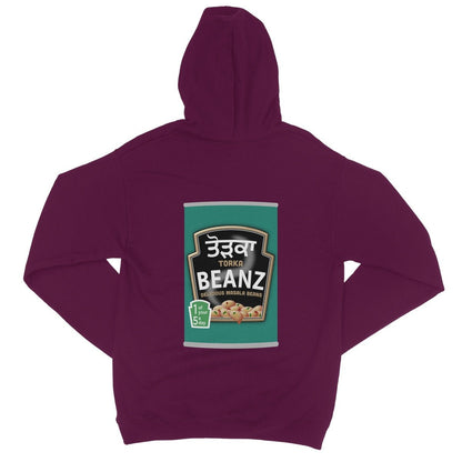 ਤੋੜਕਾ (Torka) Beanz [Design on Reverse] College Hoodie - ramblingsofasikh