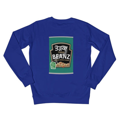 ਤੋੜਕਾ (Torka) Beanz [Design on Reverse] Crew Neck Sweatshirt - ramblingsofasikh