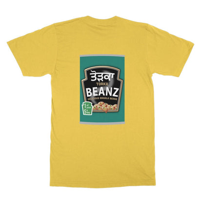 ਤੋੜਕਾ (Torka) Beanz [Design on Reverse] Softstyle T-Shirt - ramblingsofasikh