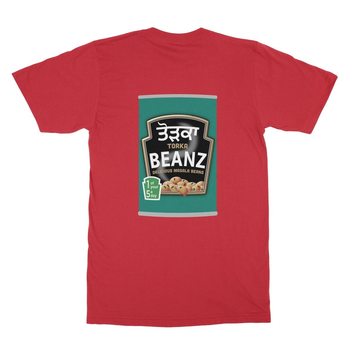 ਤੋੜਕਾ (Torka) Beanz [Design on Reverse] Softstyle T-Shirt - ramblingsofasikh