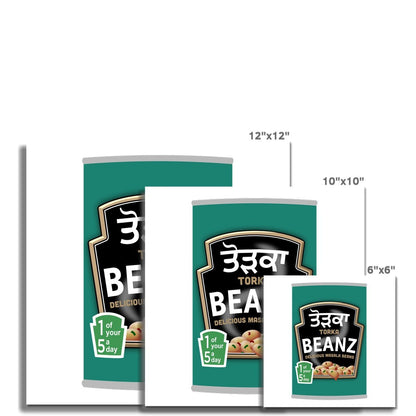 ਤੋੜਕਾ (Torka) Beanz Fine Art Print - ramblingsofasikh