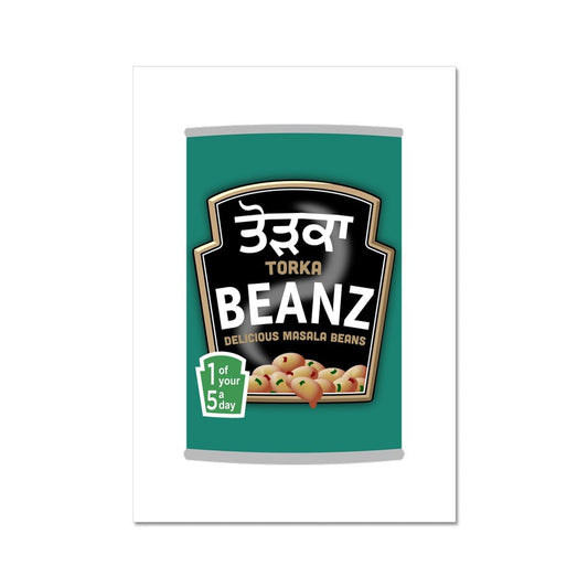 ਤੋੜਕਾ (Torka) Beanz Fine Art Print - ramblingsofasikh