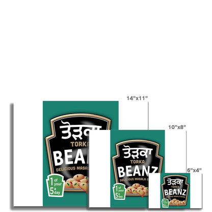 ਤੋੜਕਾ (Torka) Beanz Fine Art Print - ramblingsofasikh
