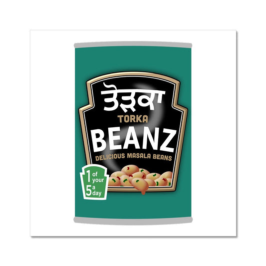 ਤੋੜਕਾ (Torka) Beanz Fine Art Print - ramblingsofasikh