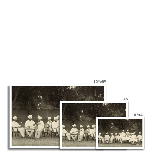 Viceroy's Commissioned Officers of the Sikh Pioneers Regiment, 1933 - 35 Fine - Art Print - ramblingsofasikh