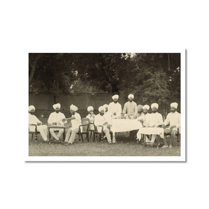 Viceroy's Commissioned Officers of the Sikh Pioneers Regiment, 1933 - 35 Fine - Art Print - ramblingsofasikh