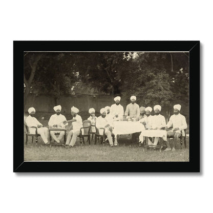 Viceroy's Commissioned Officers of the Sikh Pioneers Regiment, 1933 - 35 - Framed Print - ramblingsofasikh