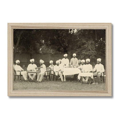 Viceroy's Commissioned Officers of the Sikh Pioneers Regiment, 1933 - 35 - Framed Print - ramblingsofasikh